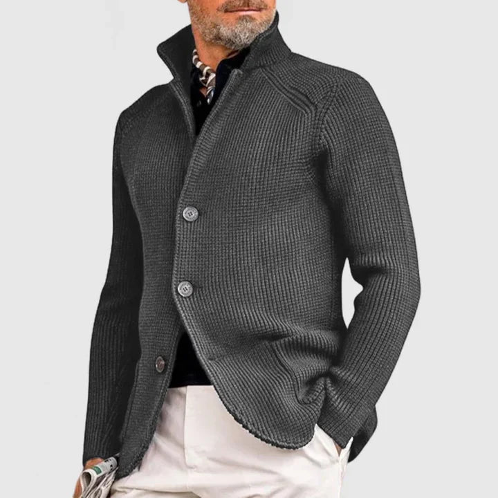 Marzio - Refined Cardigan with Button Fastening