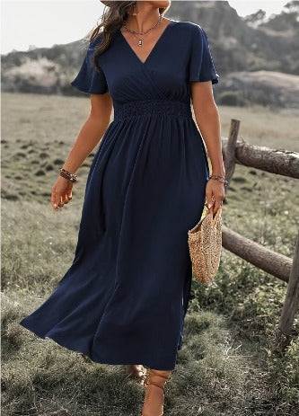 Bente - Midi Dress with Half Sleeves