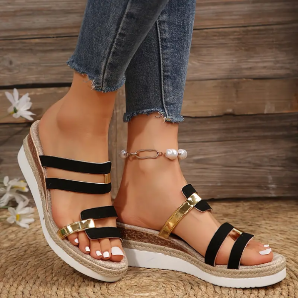 Lina - Ergonomic Open Platform Sandals