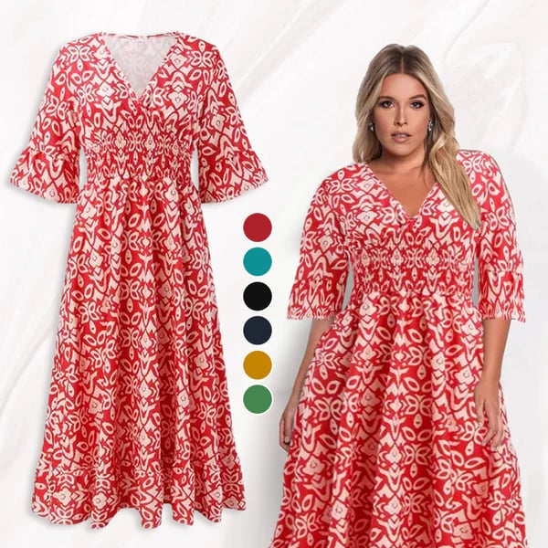 Vero - Casual printed maxi dress