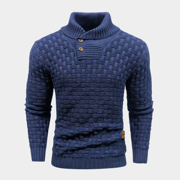 Bennet - Stylish Knitted Sweater with High Collar