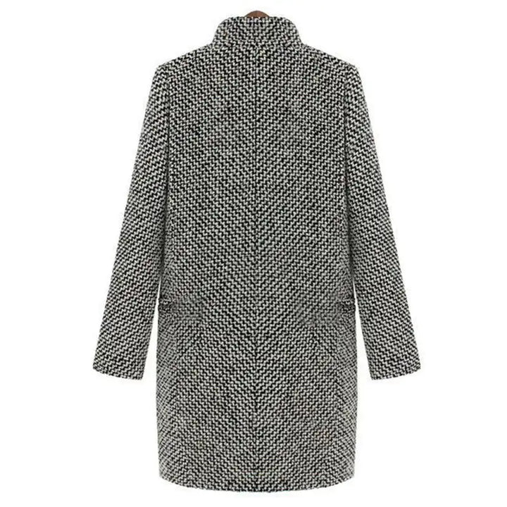 Evelyn – Mixed Style Long Jacket in Soft Fabric