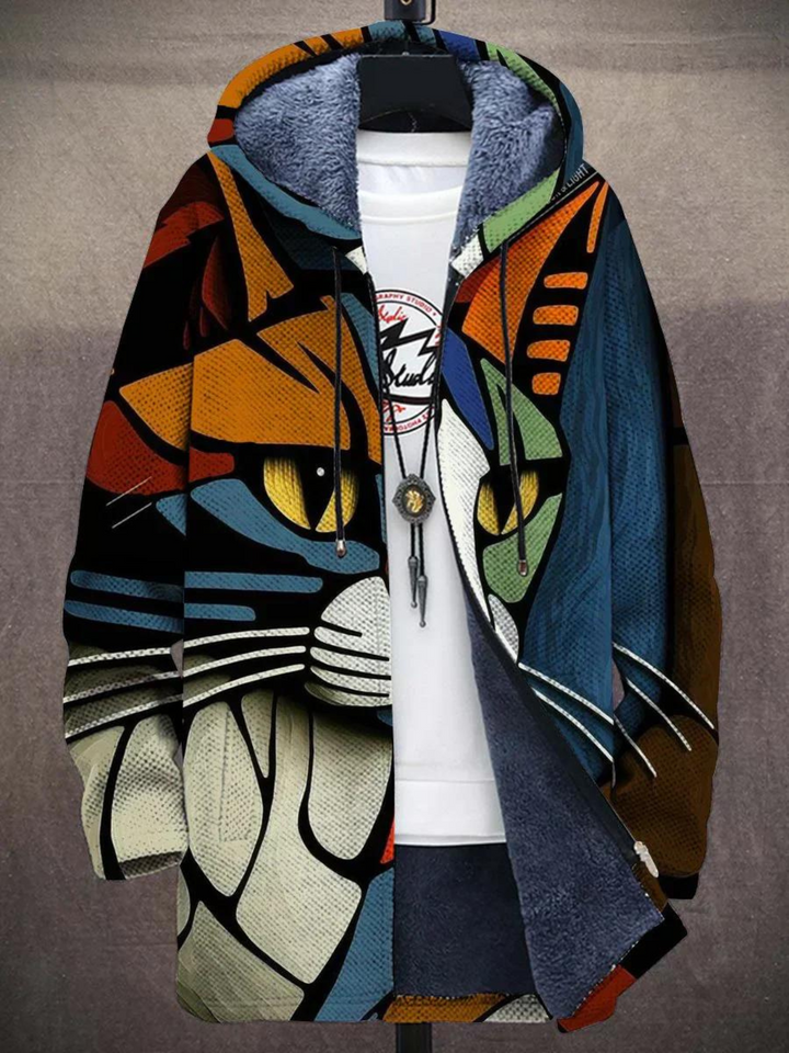 Leiara - Artfully Printed Autumn Jacket