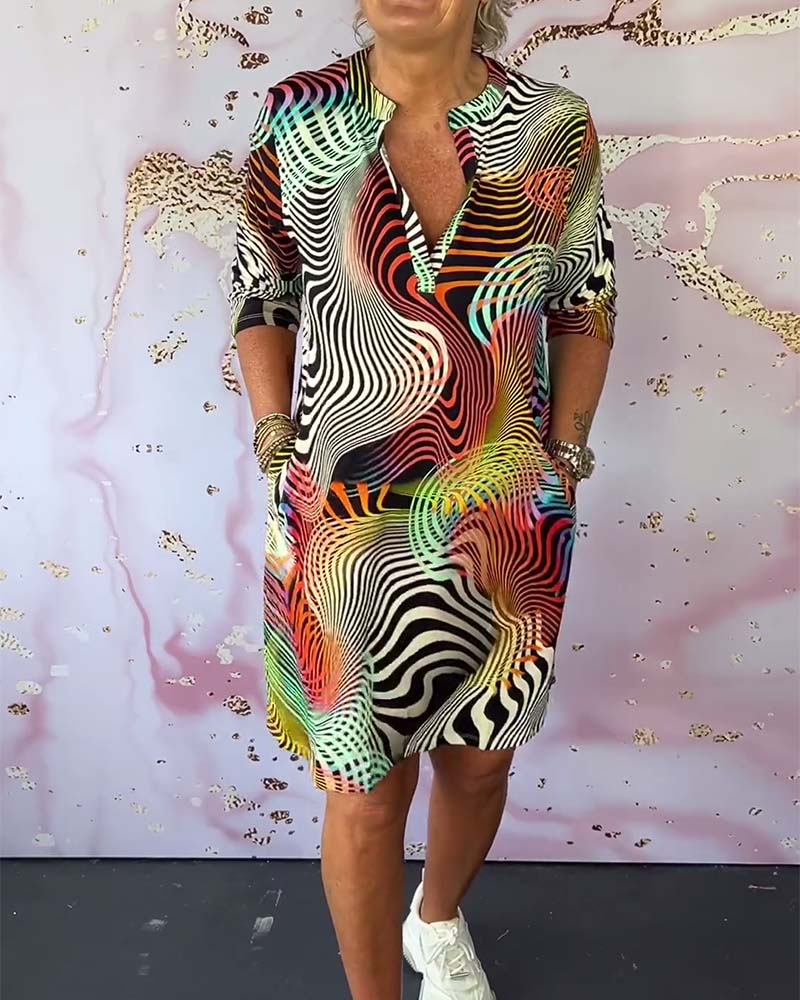 Jelline - Colourful printed dress