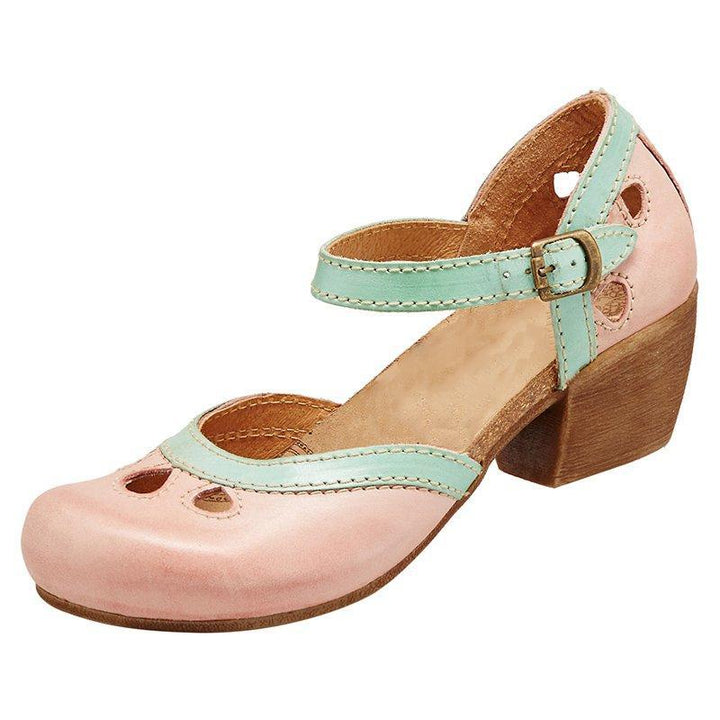 Amalia - Comfortable low-heeled sandals