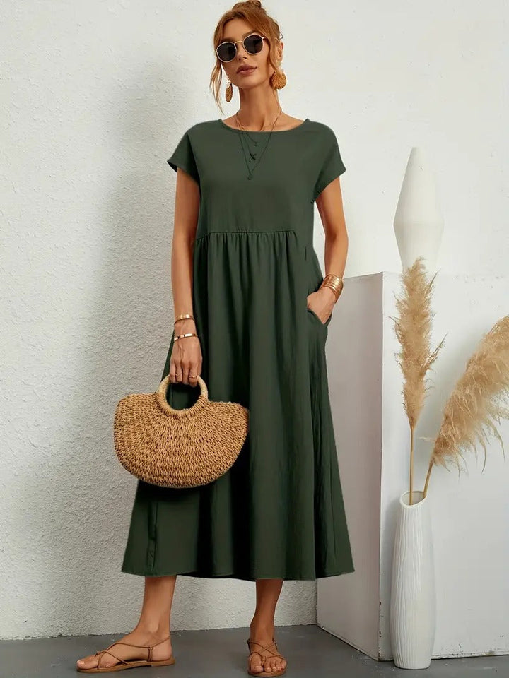 Viona - Midi Dress With Pockets