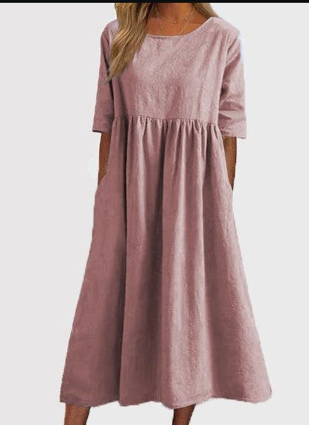 Millie - Midi Dress with Half Sleeves