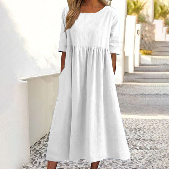 Millie - Midi Dress with Half Sleeves